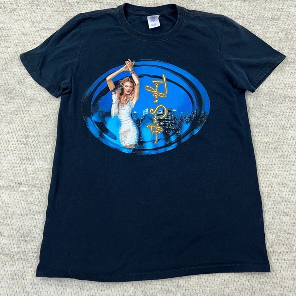 Vintage Y2K Taylor Swift Shirt Adult Small Black Tee 2011 Speak Now Band